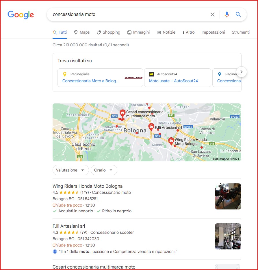 Google e i risultati Serp